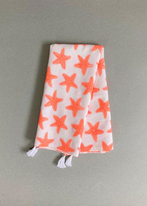 Towel Wrap - Starfish Neon